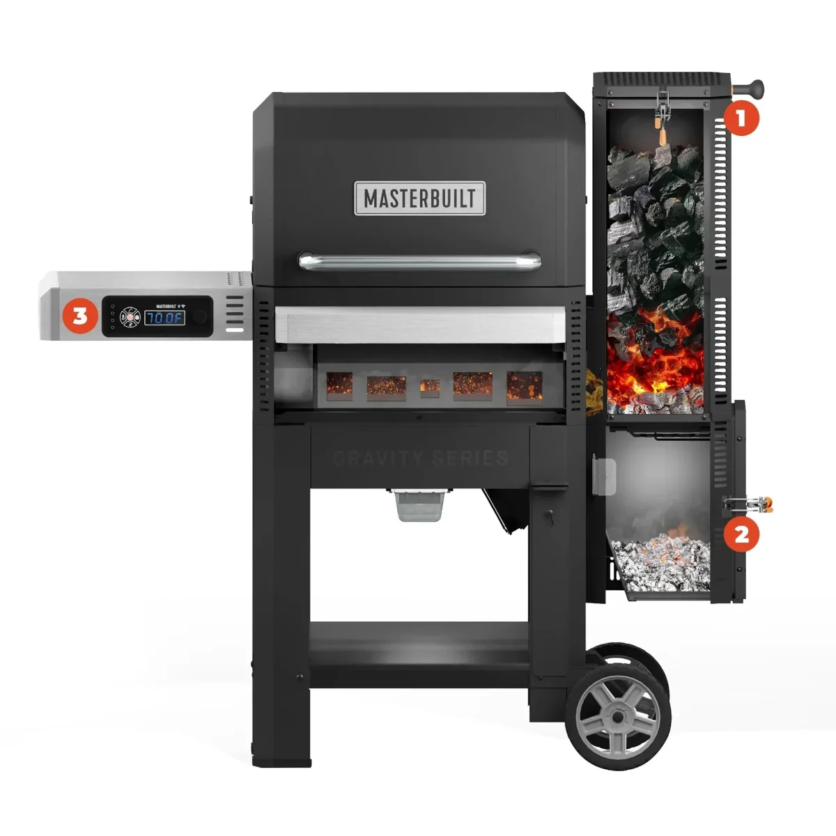MB20041023 – Gravity Series 600 Digital Charcoal Grill + Smoker